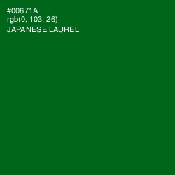 #00671A - Japanese Laurel Color Image