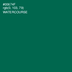 #00674F - Watercourse Color Image