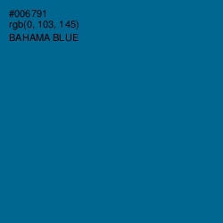 #006791 - Bahama Blue Color Image