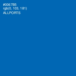 #0067B5 - Allports Color Image