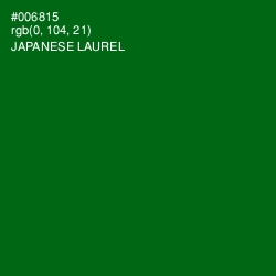 #006815 - Japanese Laurel Color Image