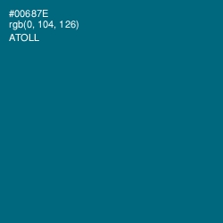 #00687E - Atoll Color Image