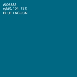 #006883 - Blue Lagoon Color Image