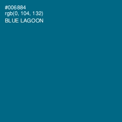 #006884 - Blue Lagoon Color Image