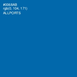 #0068AB - Allports Color Image