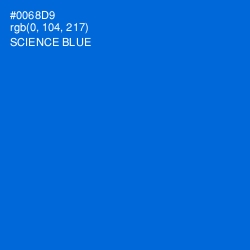 #0068D9 - Science Blue Color Image