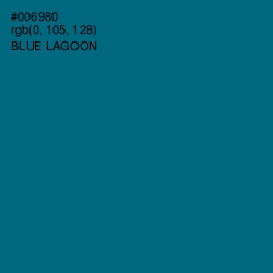 #006980 - Blue Lagoon Color Image