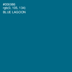 #006986 - Blue Lagoon Color Image