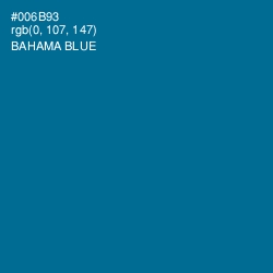 #006B93 - Bahama Blue Color Image