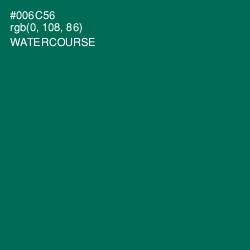 #006C56 - Watercourse Color Image