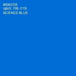 #006CD5 - Science Blue Color Image