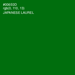 #006E0D - Japanese Laurel Color Image