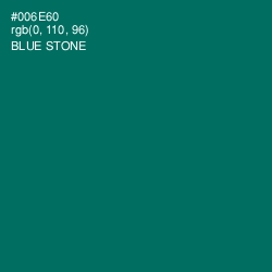 #006E60 - Blue Stone Color Image