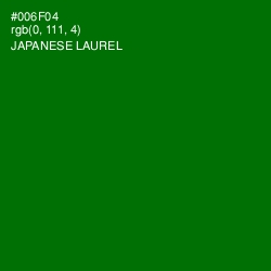 #006F04 - Japanese Laurel Color Image