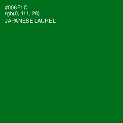 #006F1C - Japanese Laurel Color Image