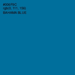 #006F9C - Bahama Blue Color Image