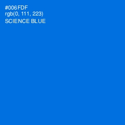 #006FDF - Science Blue Color Image