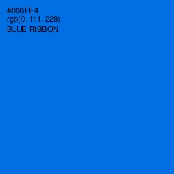 #006FE4 - Blue Ribbon Color Image