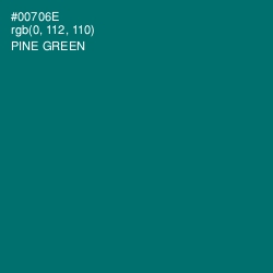 #00706E - Pine Green Color Image
