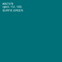 #007078 - Surfie Green Color Image