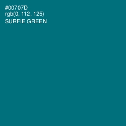 #00707D - Surfie Green Color Image