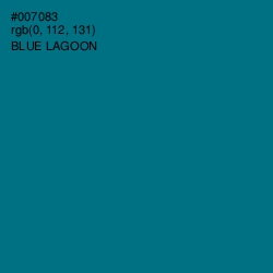 #007083 - Blue Lagoon Color Image