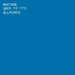 #0070AB - Allports Color Image