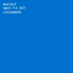 #0070CF - Lochmara Color Image