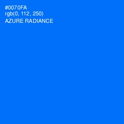 #0070FA - Azure Radiance Color Image