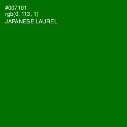 #007101 - Japanese Laurel Color Image