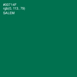 #00714F - Salem Color Image