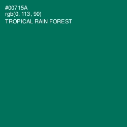 #00715A - Tropical Rain Forest Color Image