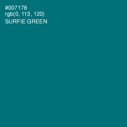 #007178 - Surfie Green Color Image