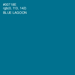 #00718E - Blue Lagoon Color Image