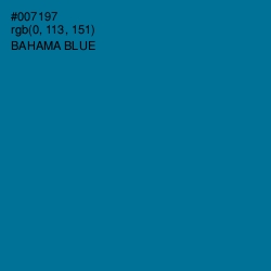 #007197 - Bahama Blue Color Image