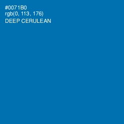 #0071B0 - Deep Cerulean Color Image