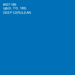 #0071B9 - Deep Cerulean Color Image