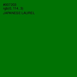 #007203 - Japanese Laurel Color Image