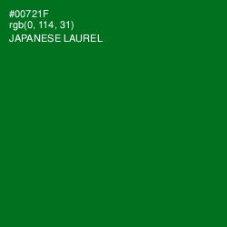 #00721F - Japanese Laurel Color Image