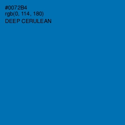 #0072B4 - Deep Cerulean Color Image