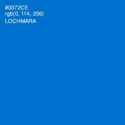 #0072CE - Lochmara Color Image