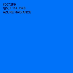 #0072F9 - Azure Radiance Color Image