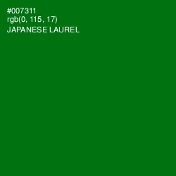 #007311 - Japanese Laurel Color Image