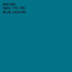 #007388 - Blue Lagoon Color Image