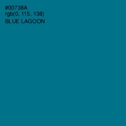 #00738A - Blue Lagoon Color Image