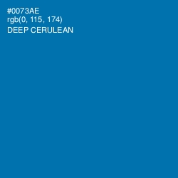 #0073AE - Deep Cerulean Color Image