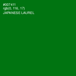 #007411 - Japanese Laurel Color Image