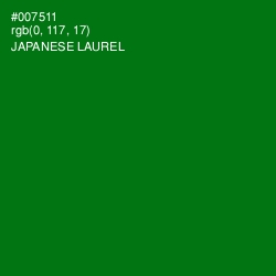 #007511 - Japanese Laurel Color Image