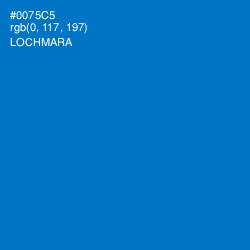 #0075C5 - Lochmara Color Image