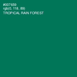 #007659 - Tropical Rain Forest Color Image